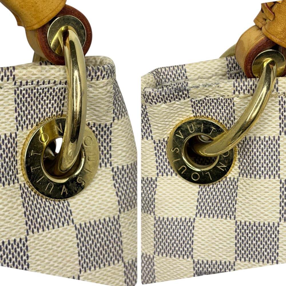Louis Vuitton Artsy MM Damier Azur Hobo Shoulder Bag with Braided Top Handle COA - Picture 9 of 15